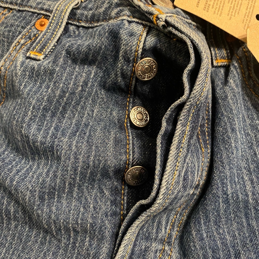 Levi’s Pinstripe Shorts